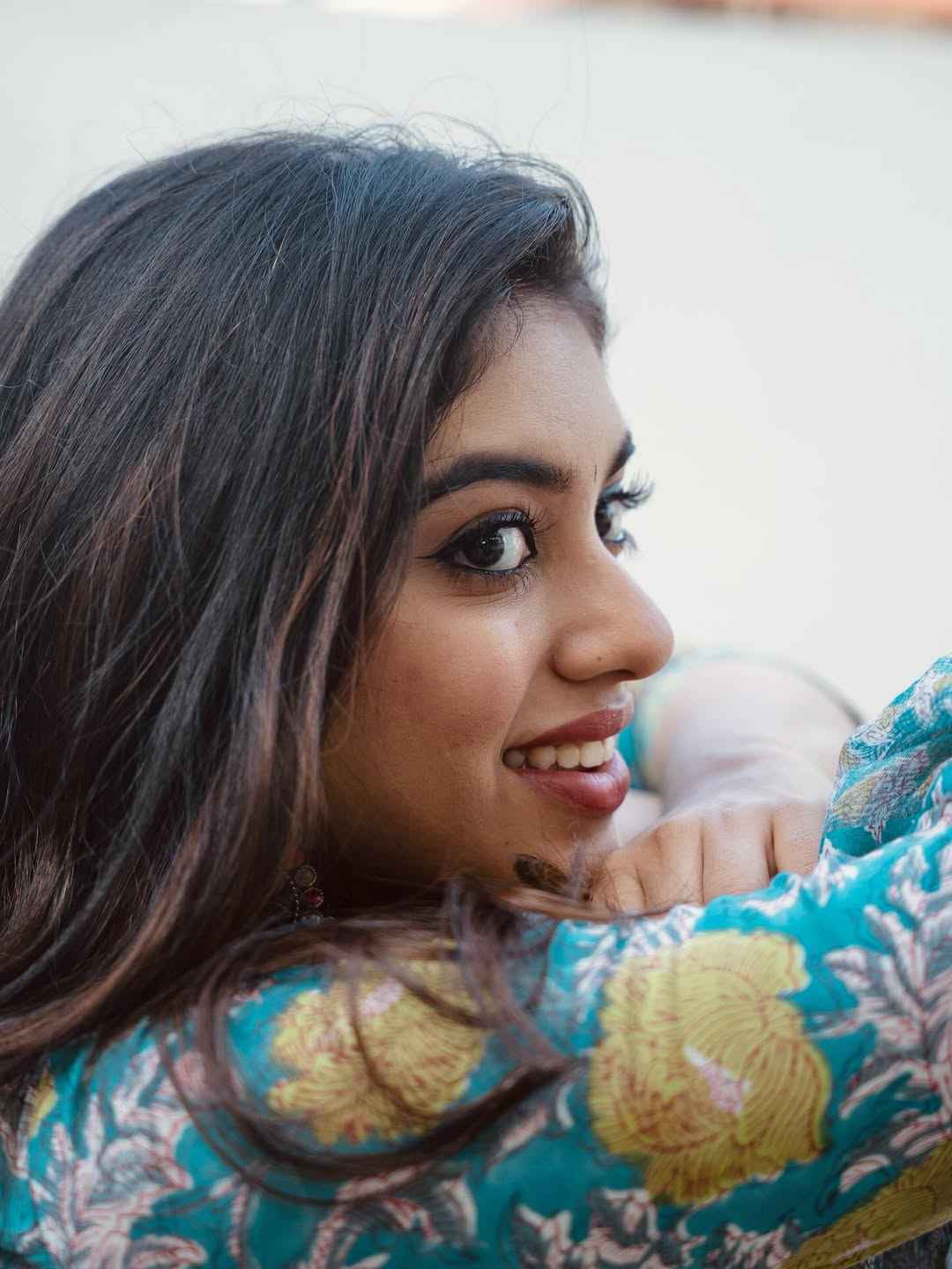 Ethnic Indian Wear Elegant Blue Floral Poly Reyon Suit for Women( fabric is likely breathable, Poly rayon)